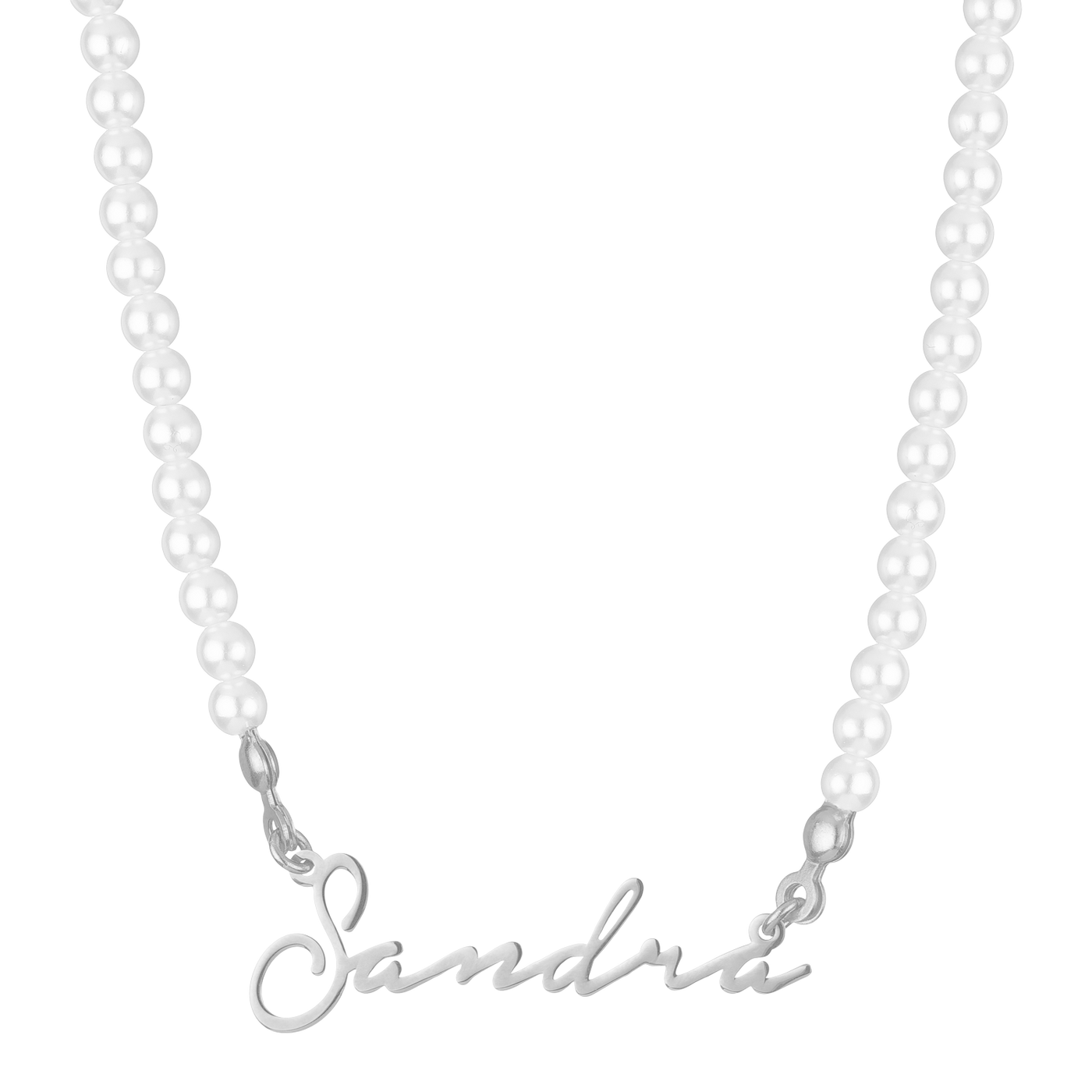 Pearls name necklace