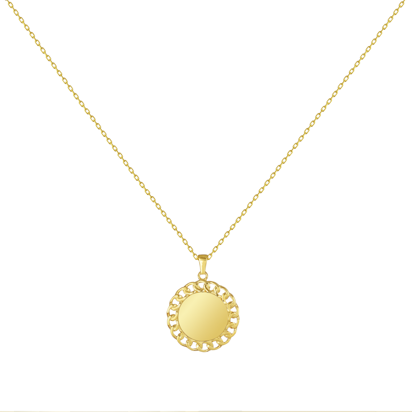 Necklace Circle with engraving