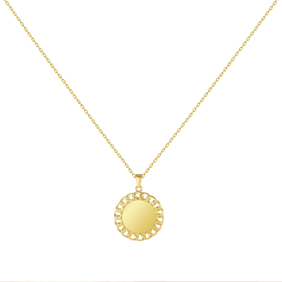 Necklace Circle with engraving