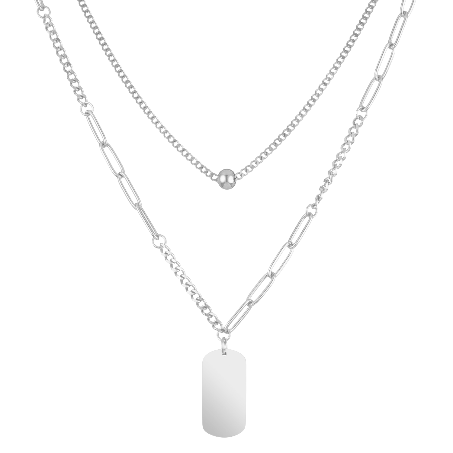 Halskette Steel mit Gravur (7054157775033)