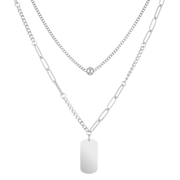 Halskette Steel mit Gravur (7054157775033)