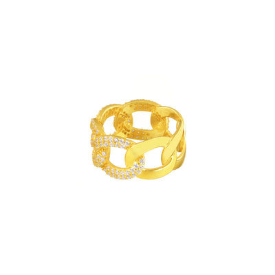 Ring Poise mit Zirkonia (7117525450937)