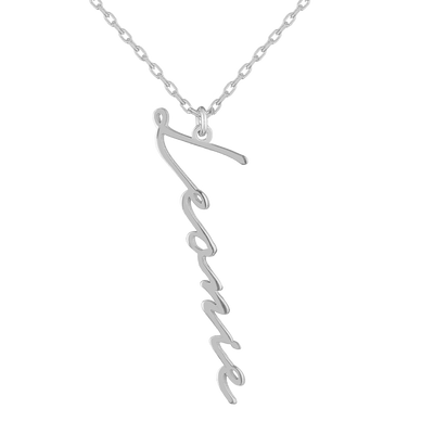 Namenskette 925er Silber - Variante Senkrecht-Notera
