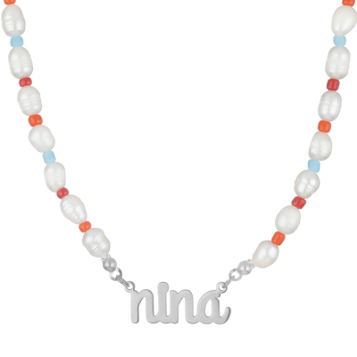Halskette Pearls for Kids mit Namen (7067978825913)