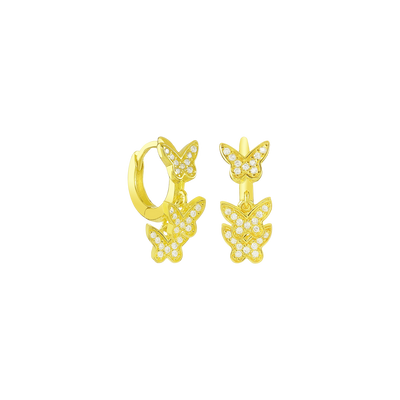 Triple Butterfly Ohrringe (7303908950201)