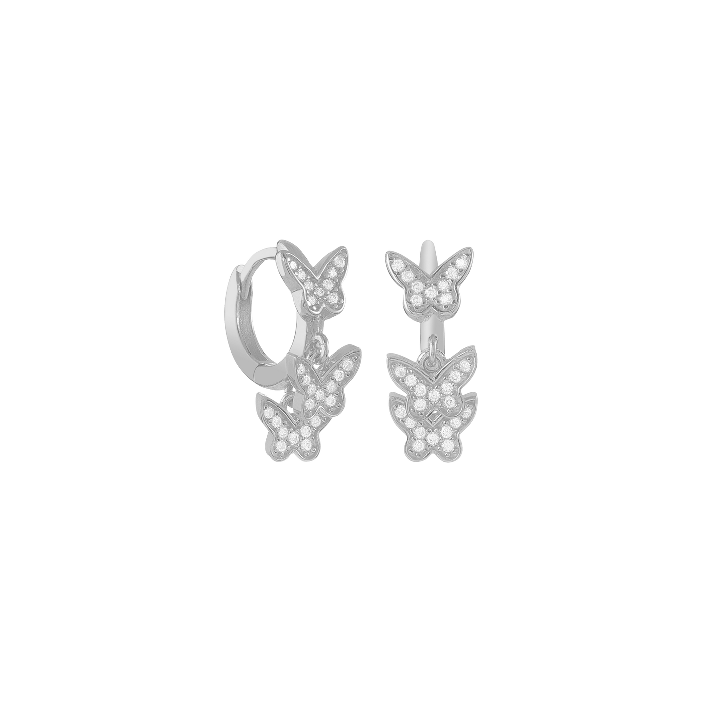 Triple Butterfly Ohrringe (7303908950201)