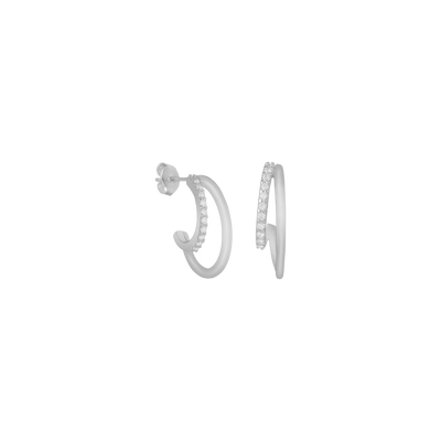Wavy Zirkonia Ohrringe (7303945552057)