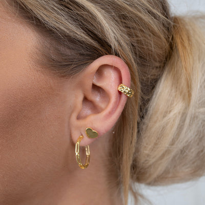 Classic Hoop Chain Earrings