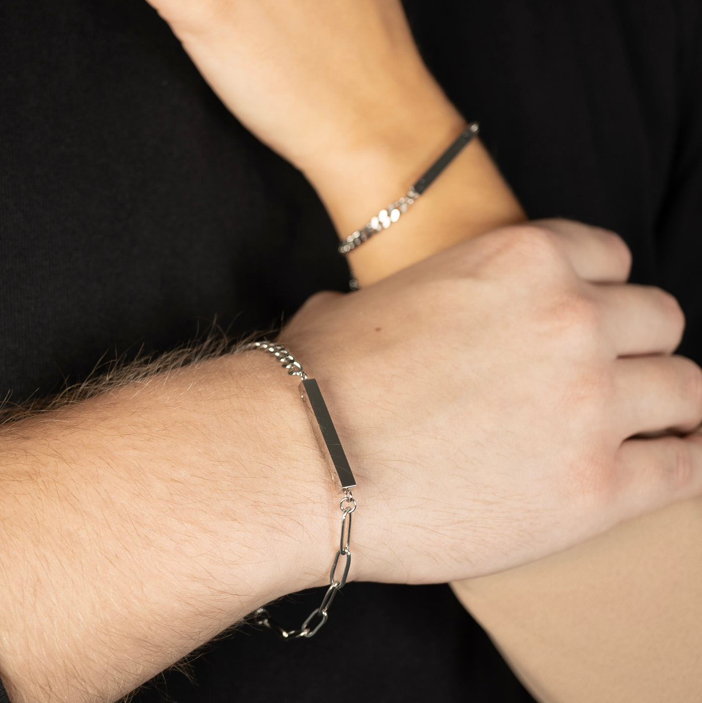 Partner bracelet Brace with engraving &amp; magnet