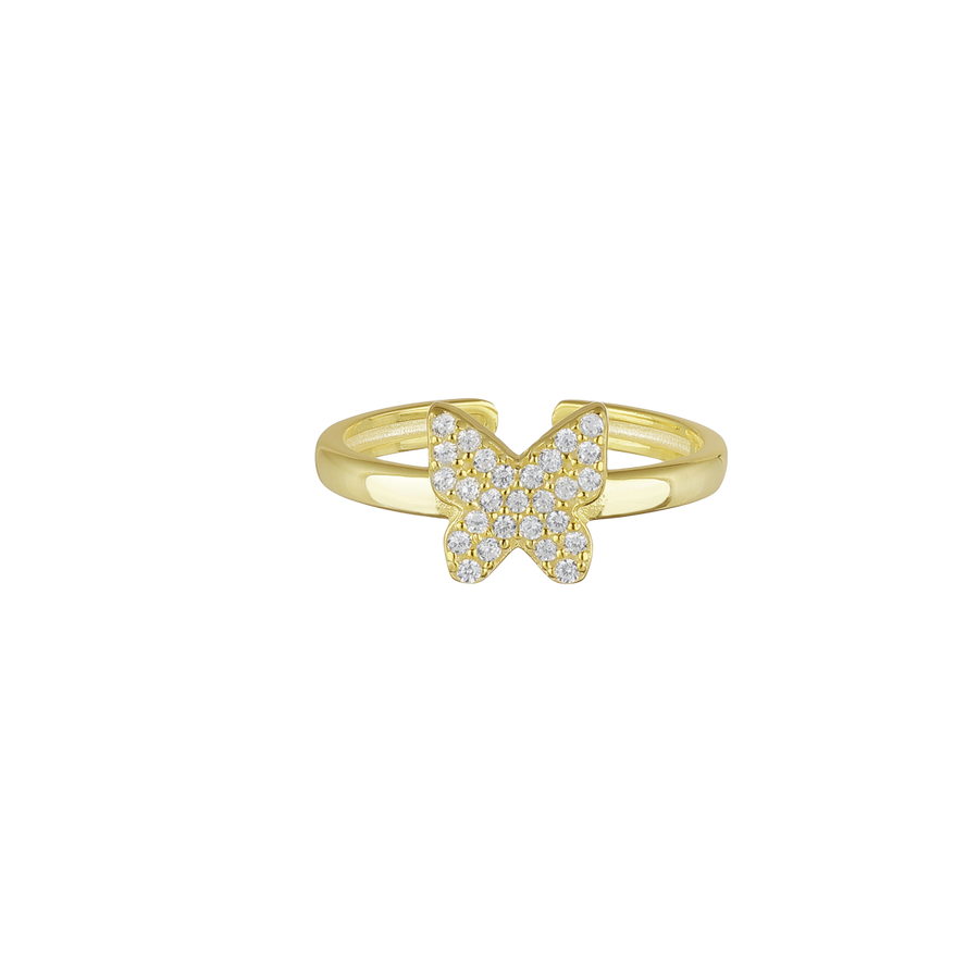 Ring slice with butterfly