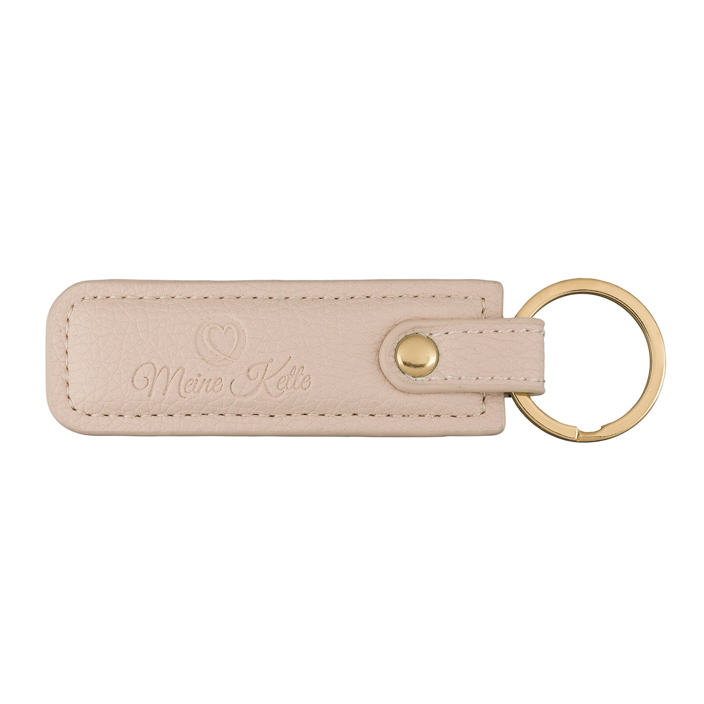 Keychain plain leather