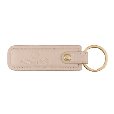 Keychain plain leather