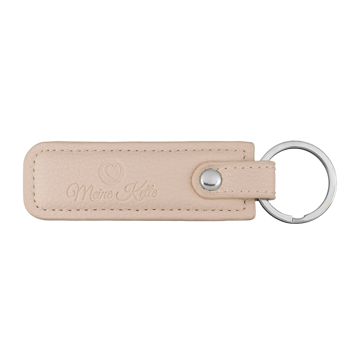 Keychain plain leather