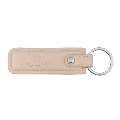 Keychain plain leather