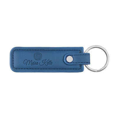 Keychain plain leather
