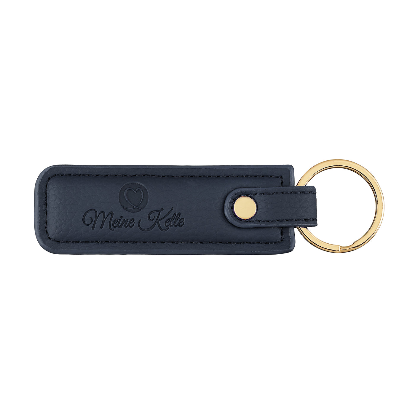 Keychain plain leather