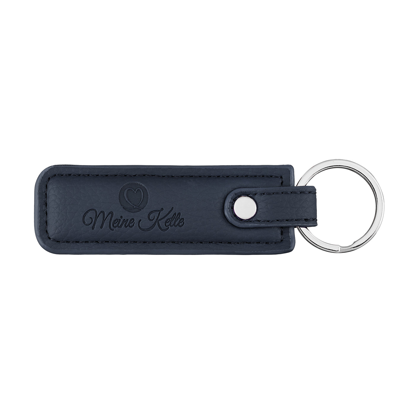 Keychain plain leather