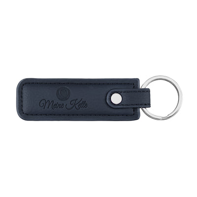 Keychain plain leather