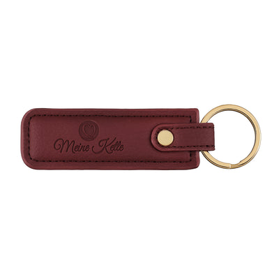 Keychain plain leather