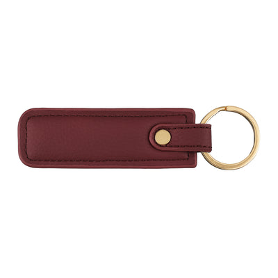 Keychain plain leather