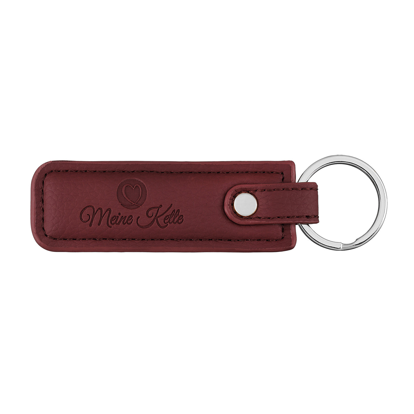 Keychain plain leather