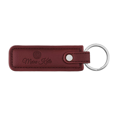 Keychain plain leather