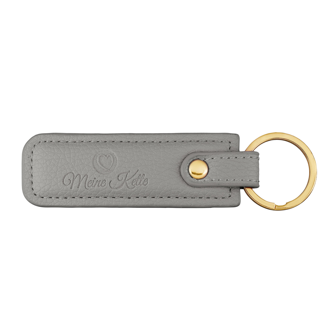 Keychain plain leather