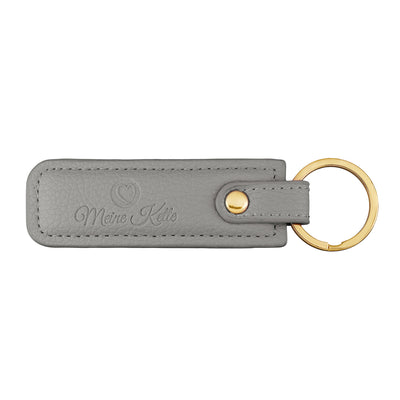 Keychain plain leather