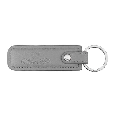 Keychain plain leather