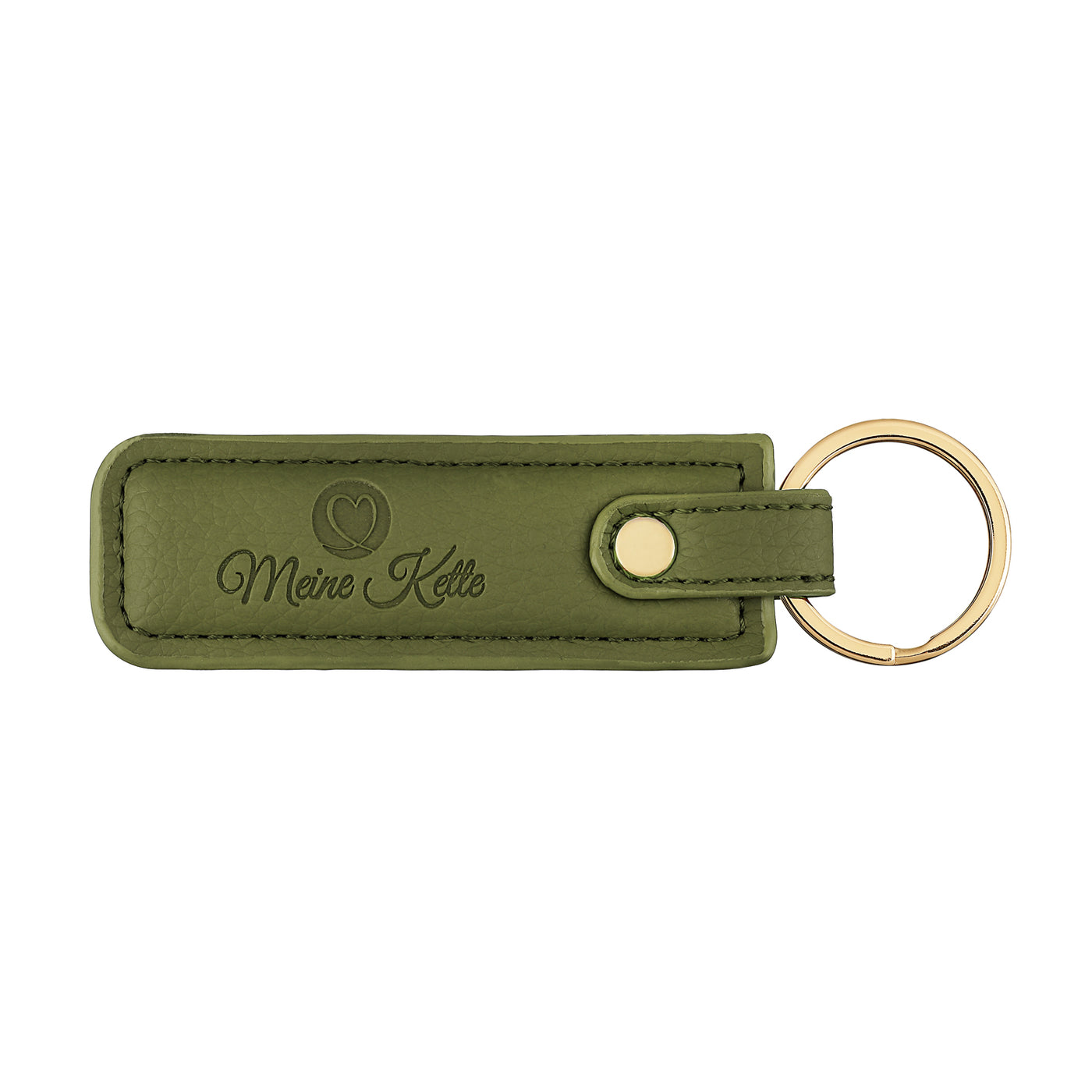 Keychain plain leather