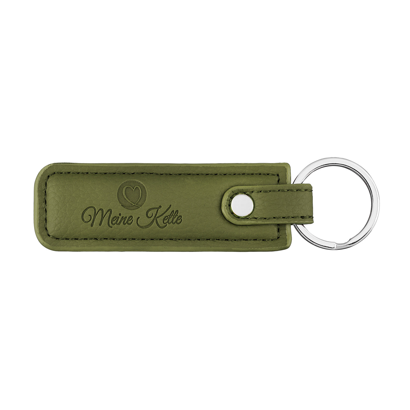 Keychain plain leather