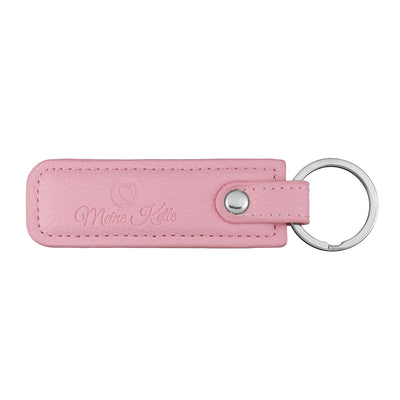 Keychain plain leather