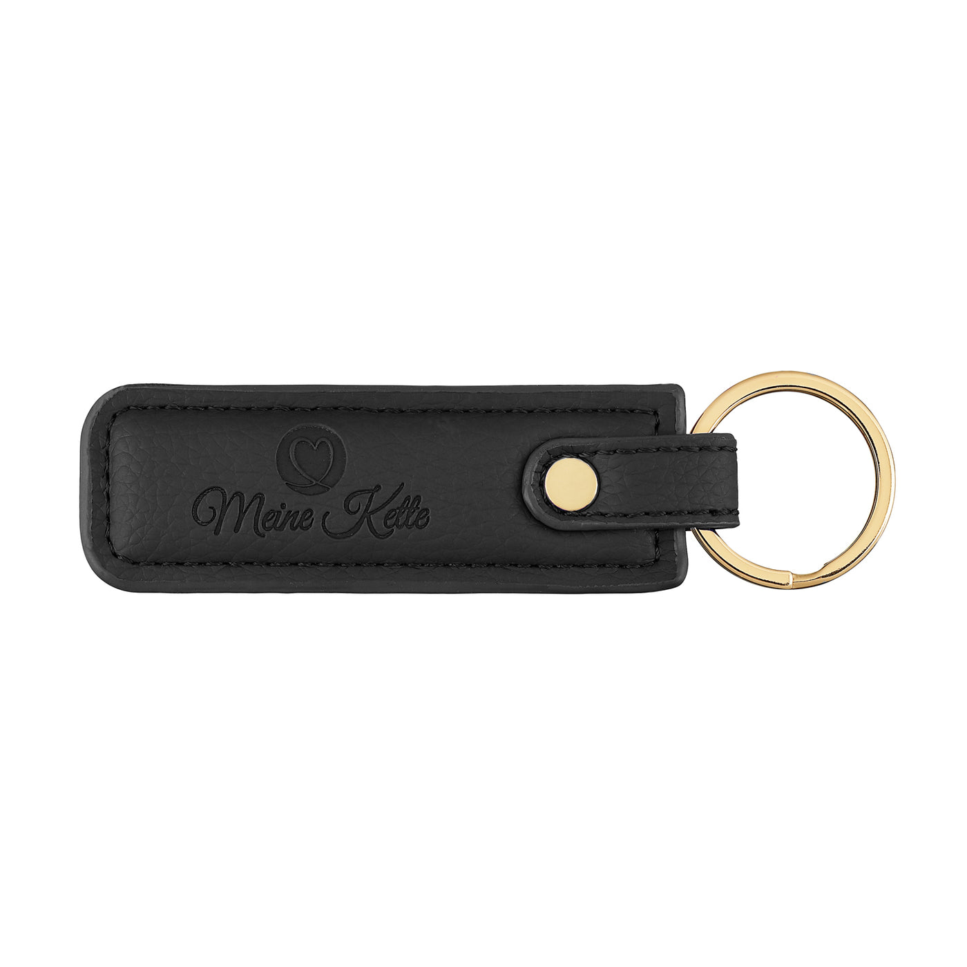 Keychain plain leather