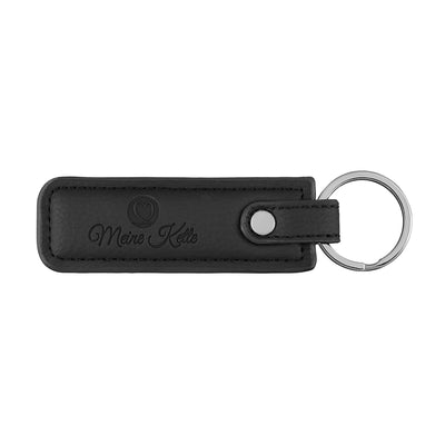 Keychain plain leather