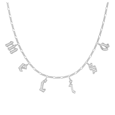 Buchstaben Choker Gothic mit Zirkonia (4783037546573)