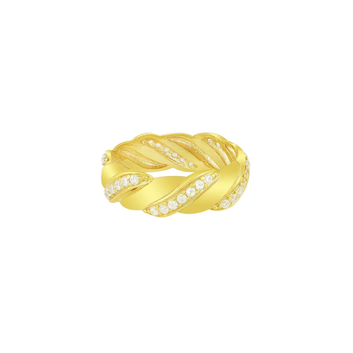 Braid Ring mit Zirkonia (7305596993721)