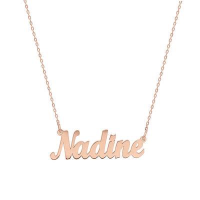 Namenskette 925er Silber - Variante Nadine (4165280104525)
