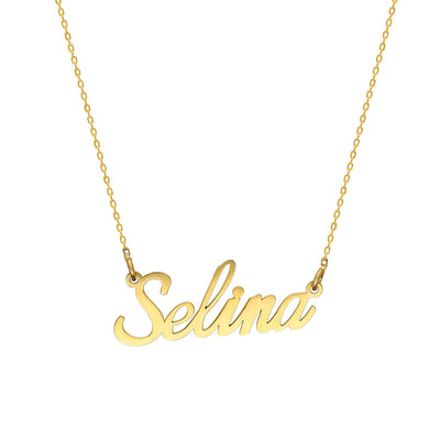 Namenskette 925er Silber - Variante Selina (4165280563277)