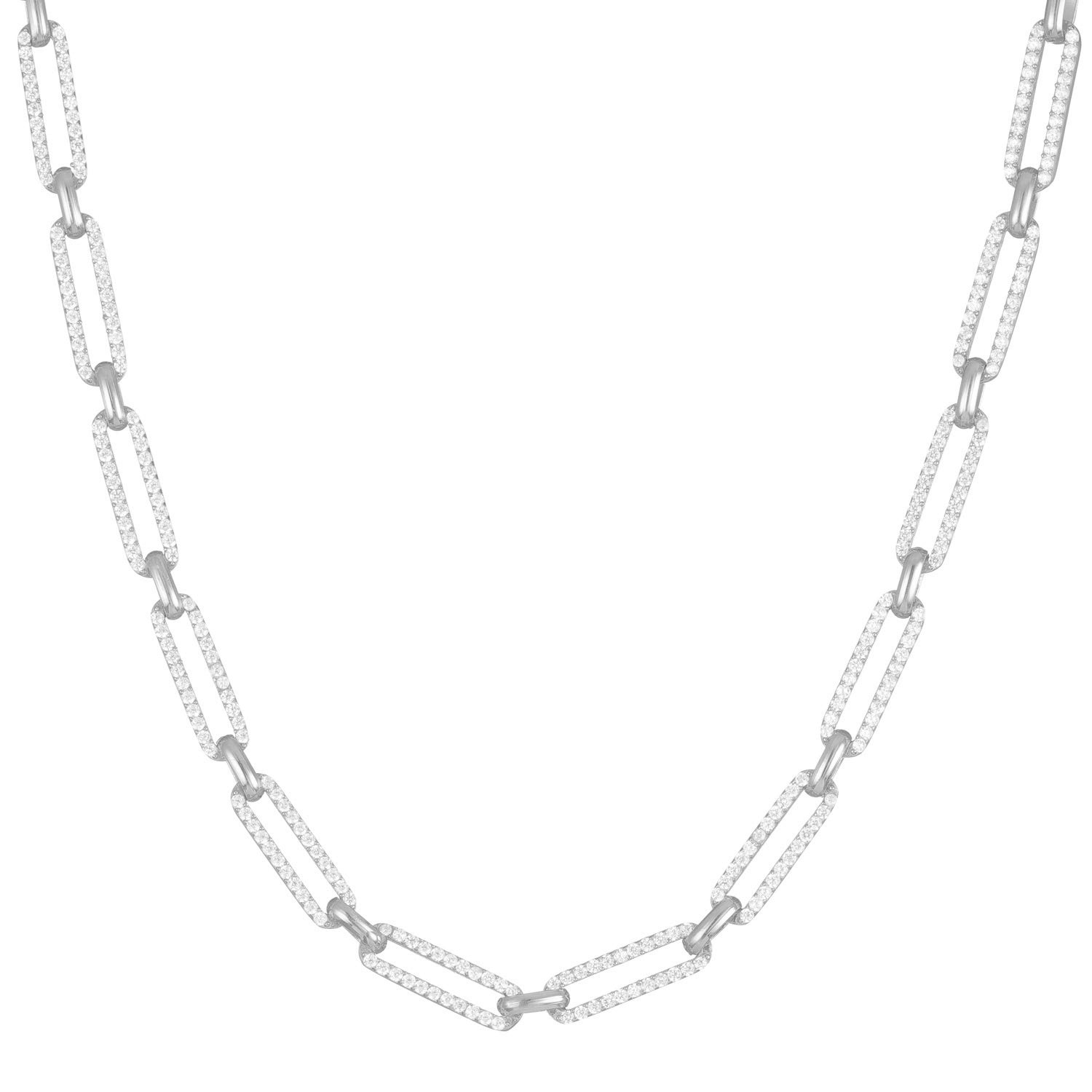 Anker Halskette mit Zirkonia (6613461663929)