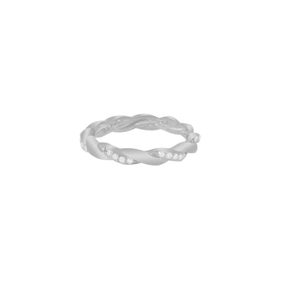 Braided Zirkonia Ring (7305590374585)
