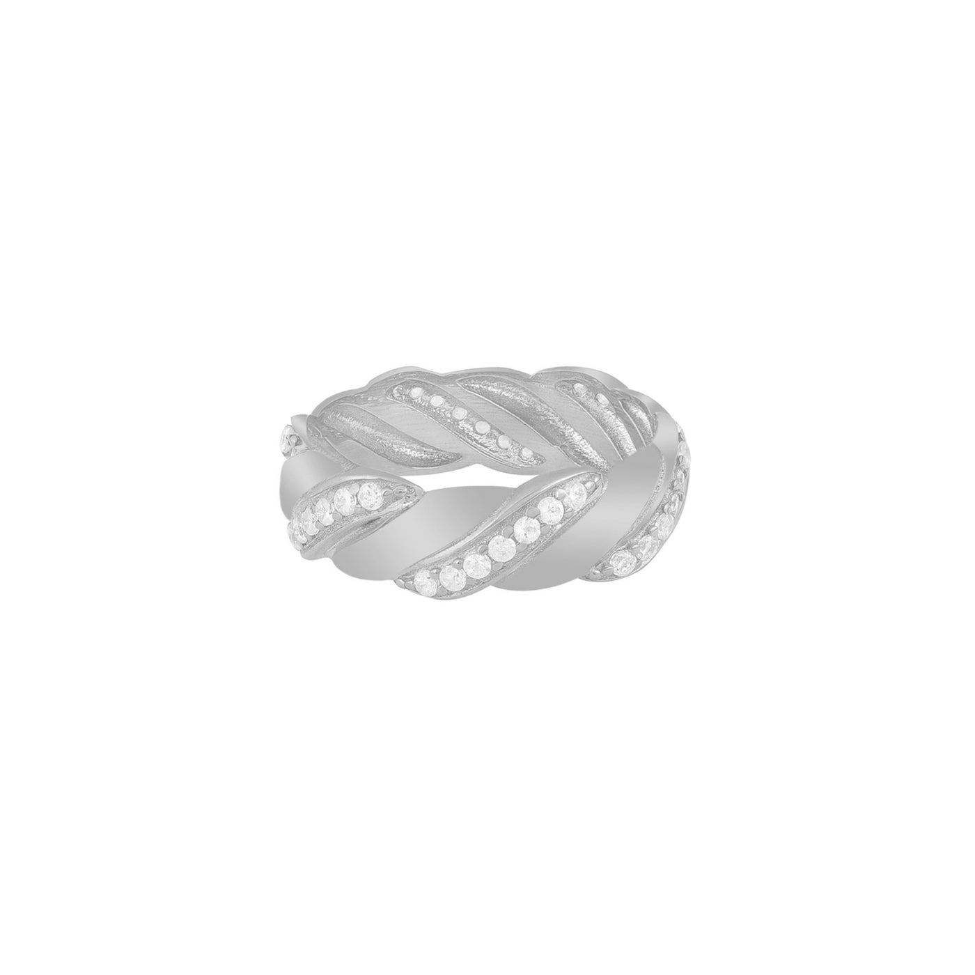 Braid Ring mit Zirkonia (7305596993721)