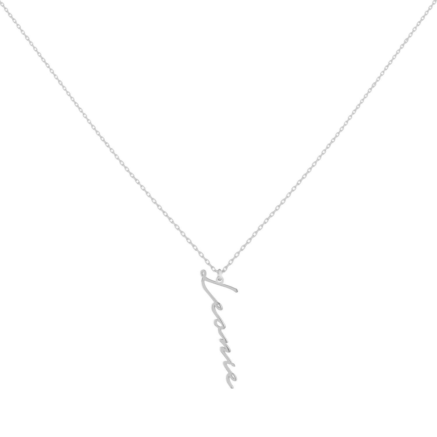 Namenskette 925er Silber - Variante Senkrecht-Notera