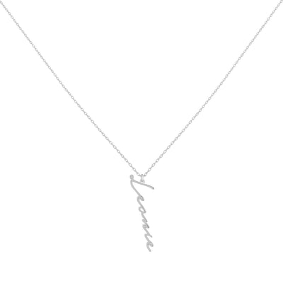 Namenskette 925er Silber - Variante Senkrecht-Notera