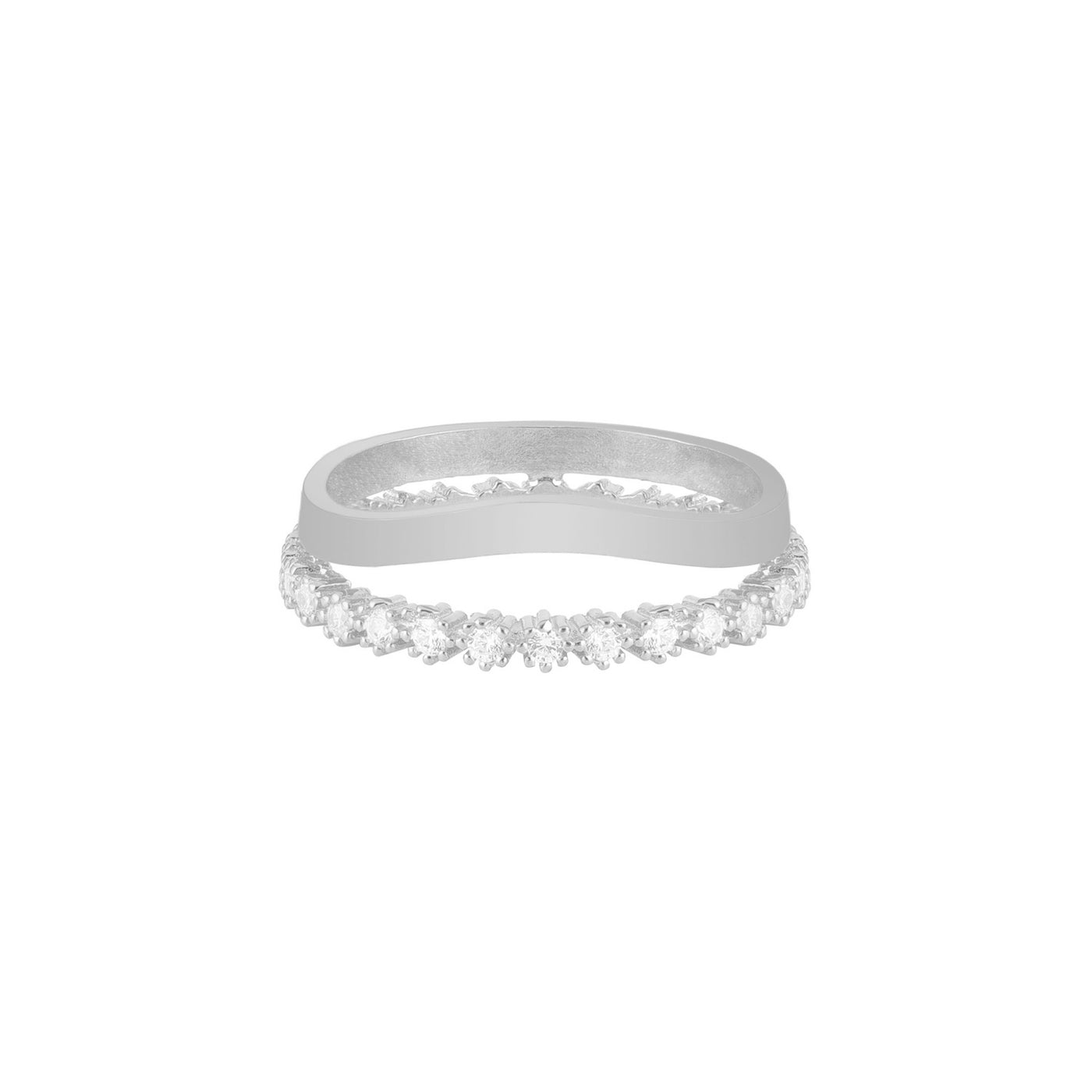 Graceful cubic zirconia ring