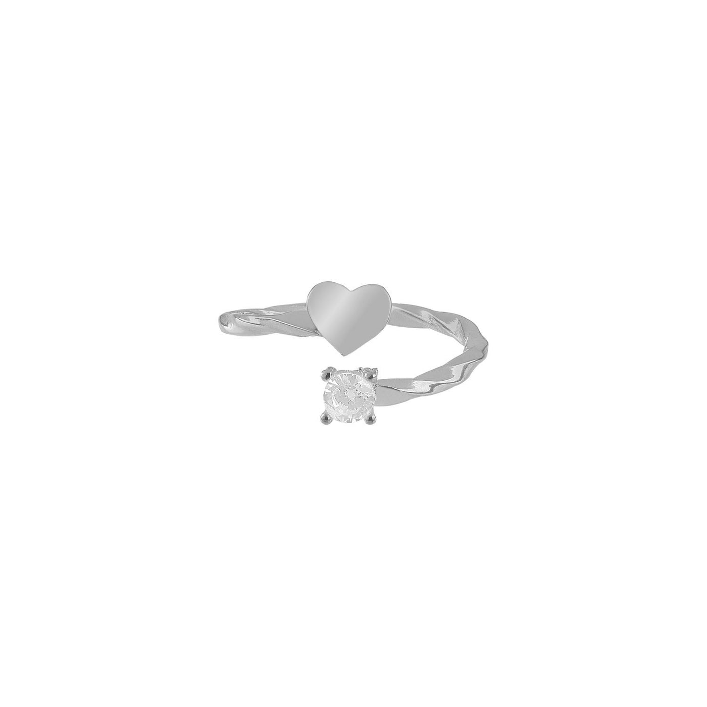 Allure ring with zirconia