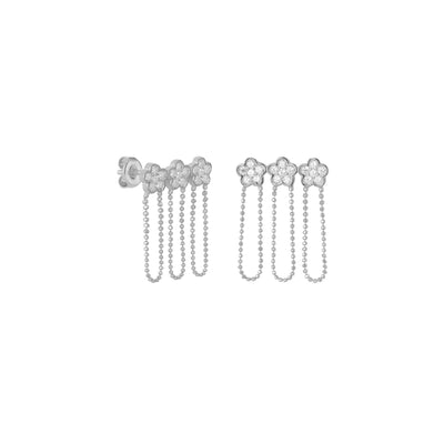 Earrings Triple Flower