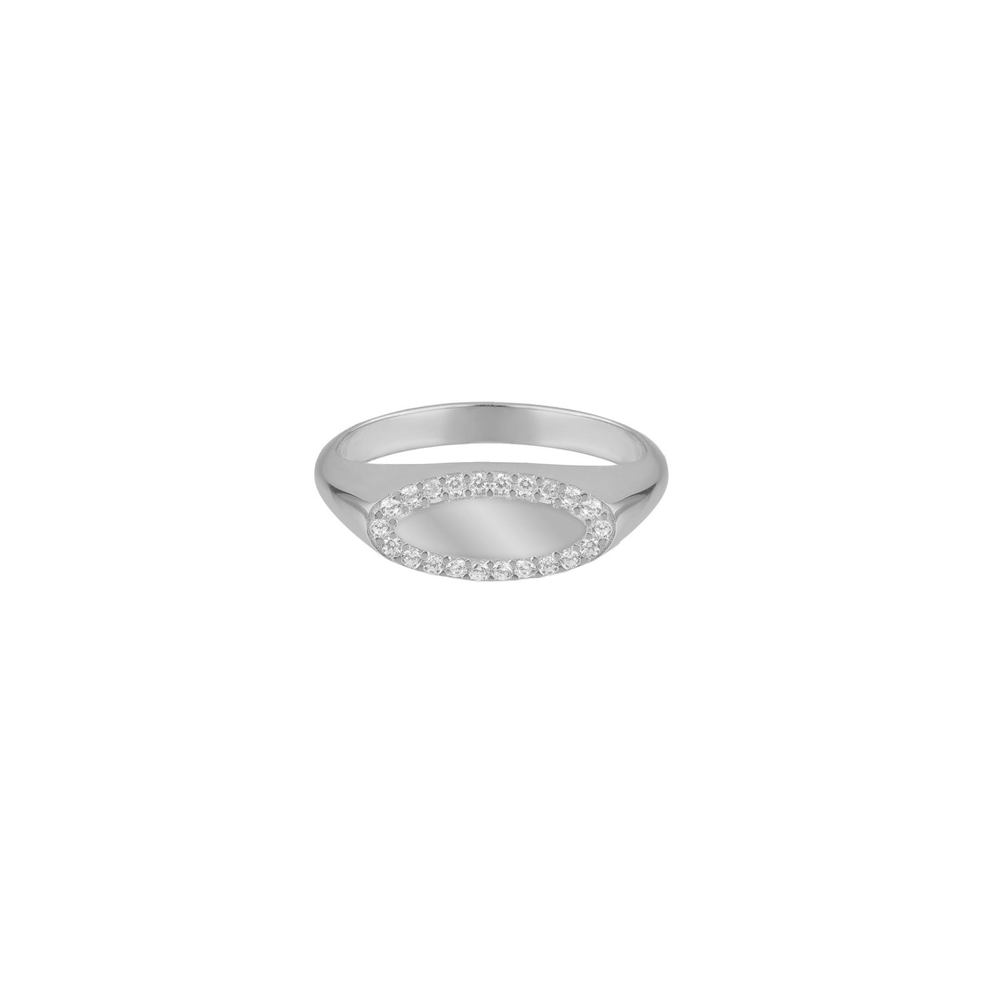 Glam signet ring with engraving