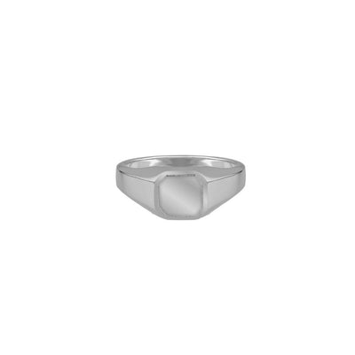 Purity signet ring with engraving