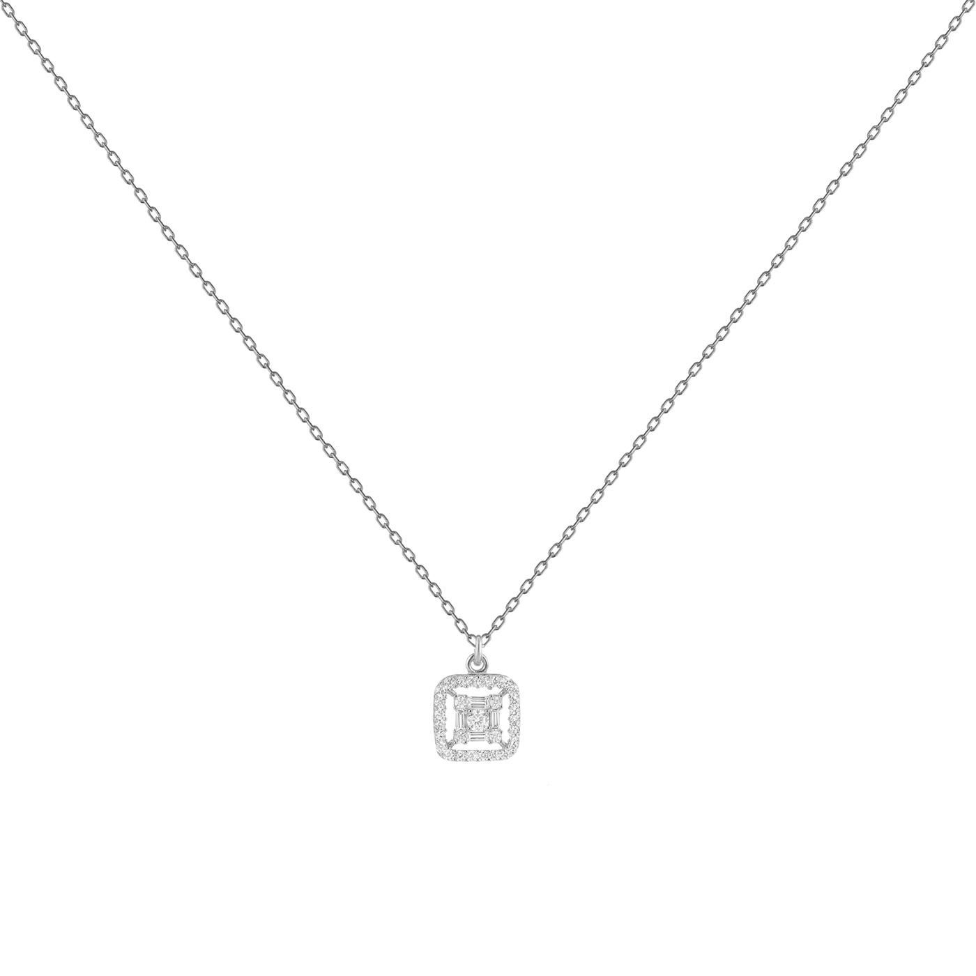 Deluxe necklace with zirconia